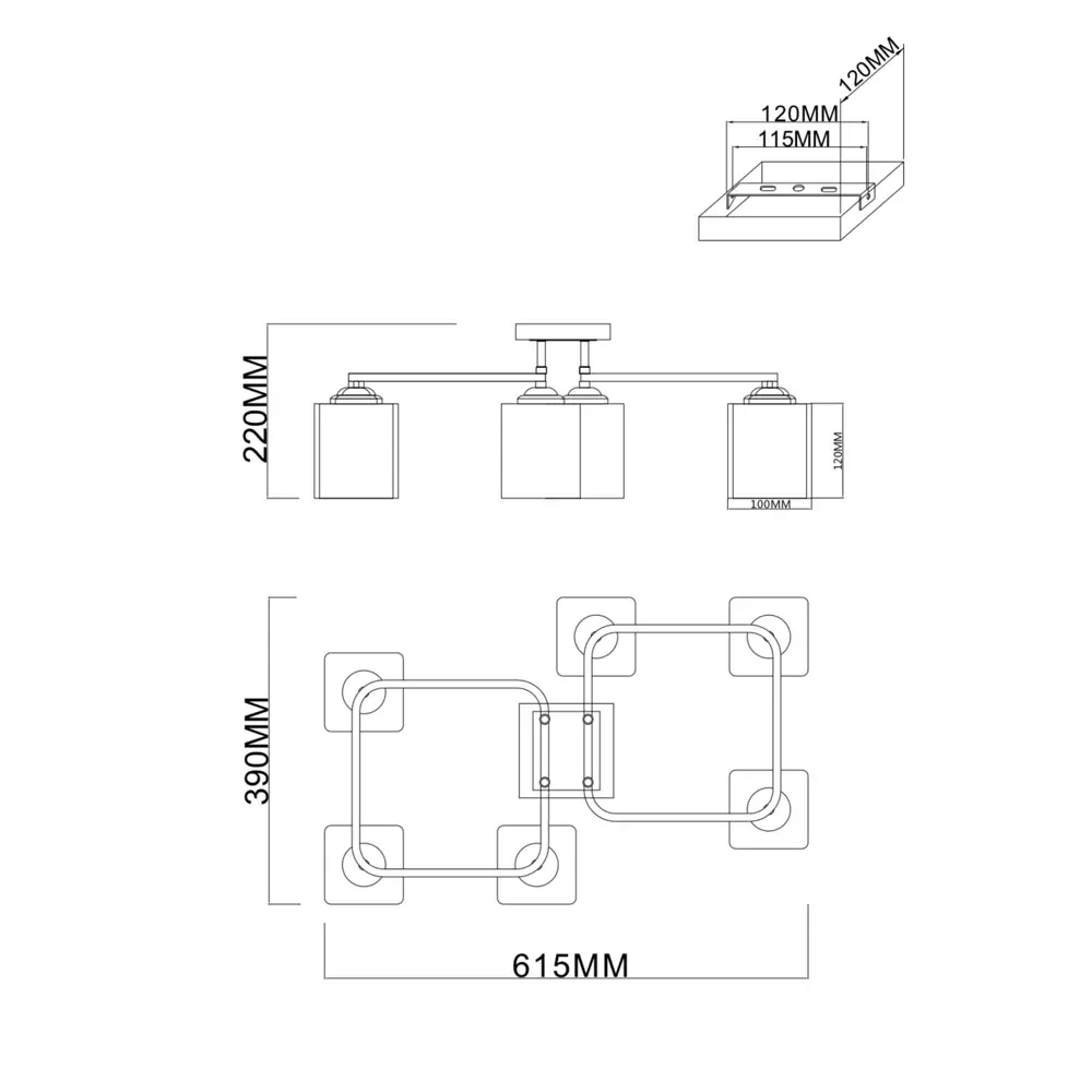 Люстра потолочная Stile 9160-6 6 ламп SCHAFFNER STLM-2101921 - Вид №11