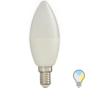 Лампа умная светодиодная Osram Smart Plus E14 220-240 В 5 Вт свеча матовая 470 лм изменение оттенков белого 89143922 STLM-2170055