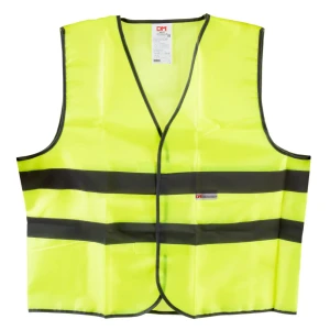 Жилет сигнальный для водителя размер 52-54, полиэфир, цвет лимонный
