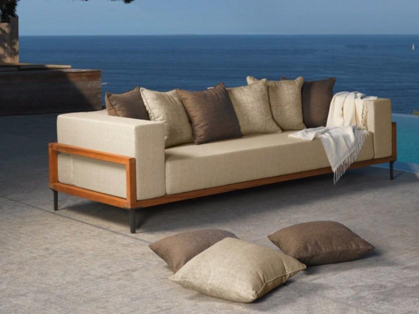 Talenti 3-х местный тканевый диван Cleo teak Clediv - Вид №3