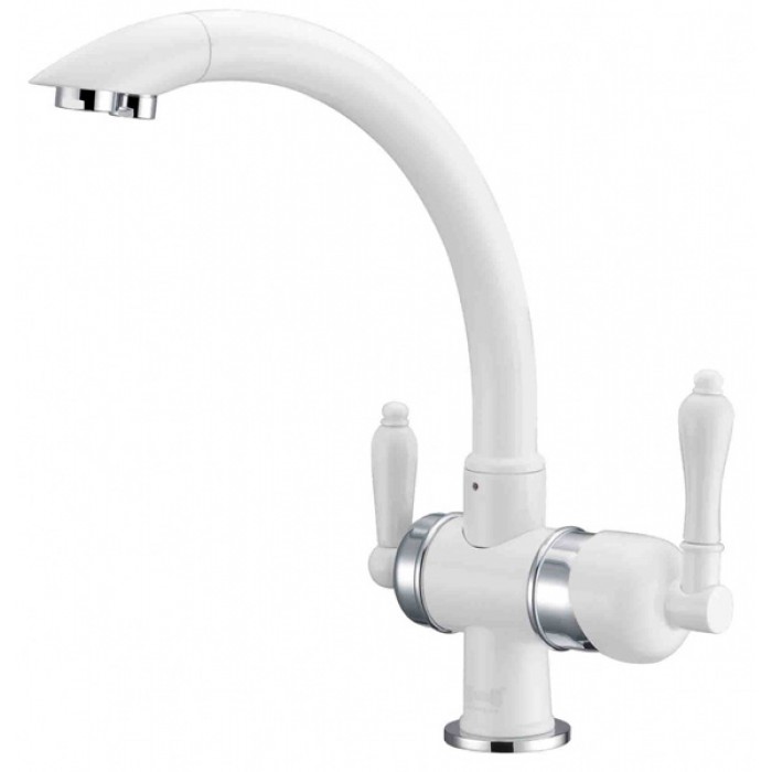 Zorg ZR 327 YF Chrome-white Смеситель для кухни Zorg 315х215  - Вид №1