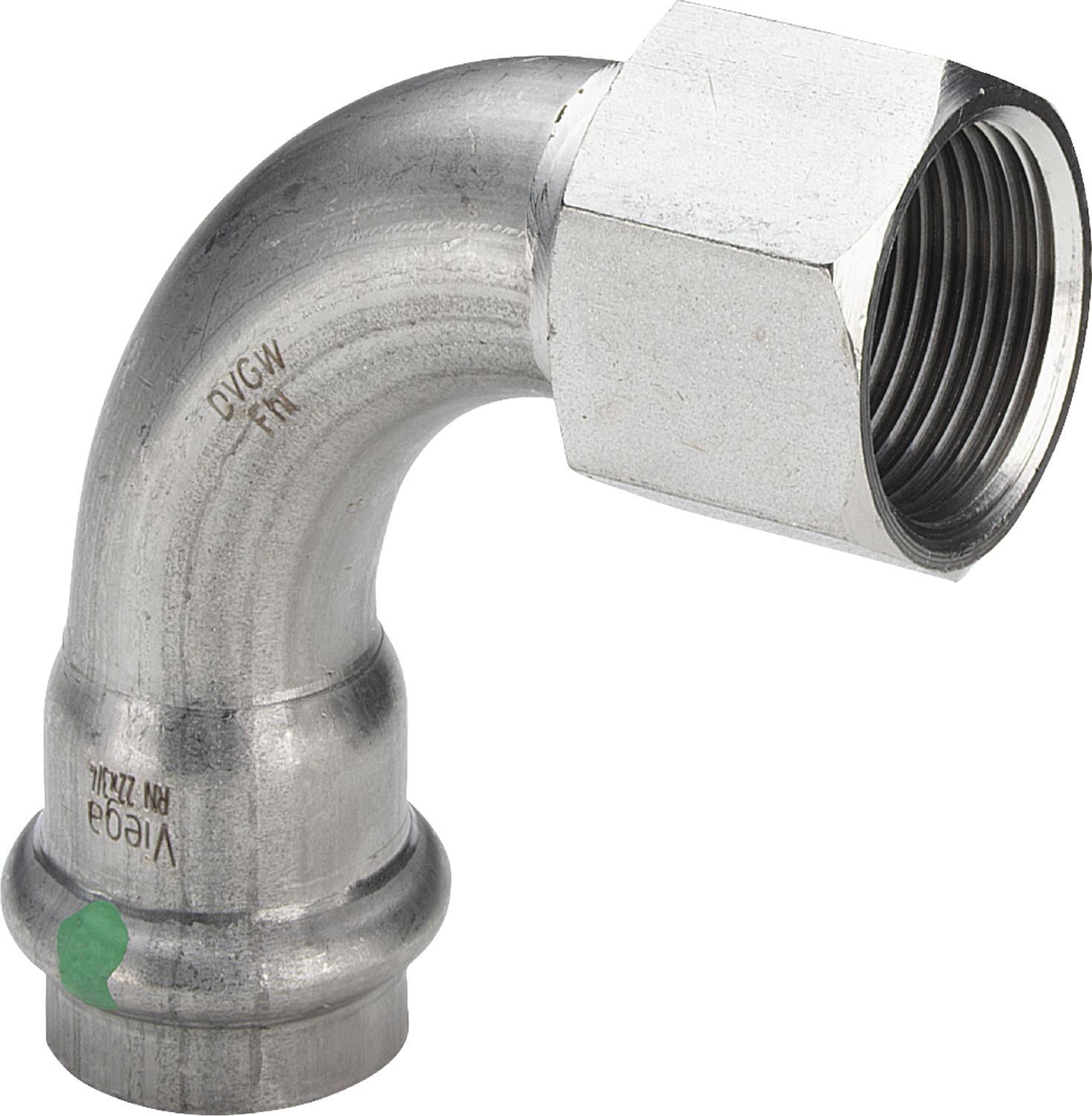 Viega Угольник переходной 90° Sanpress Inox 2314.5 (437138) 437 138