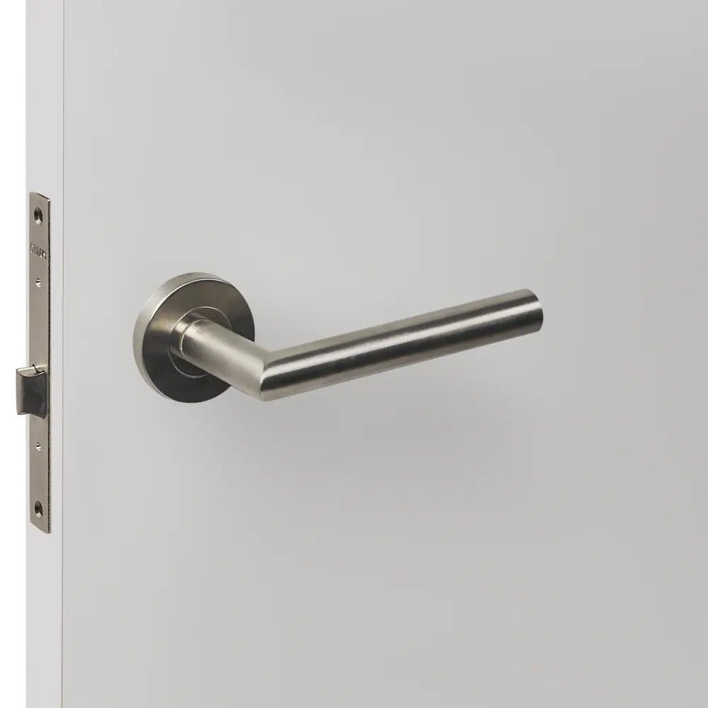 Дверные ручки Punto Inox с запиранием комплект цвет нержавеющая сталь STLM-2009479 - Вид №4