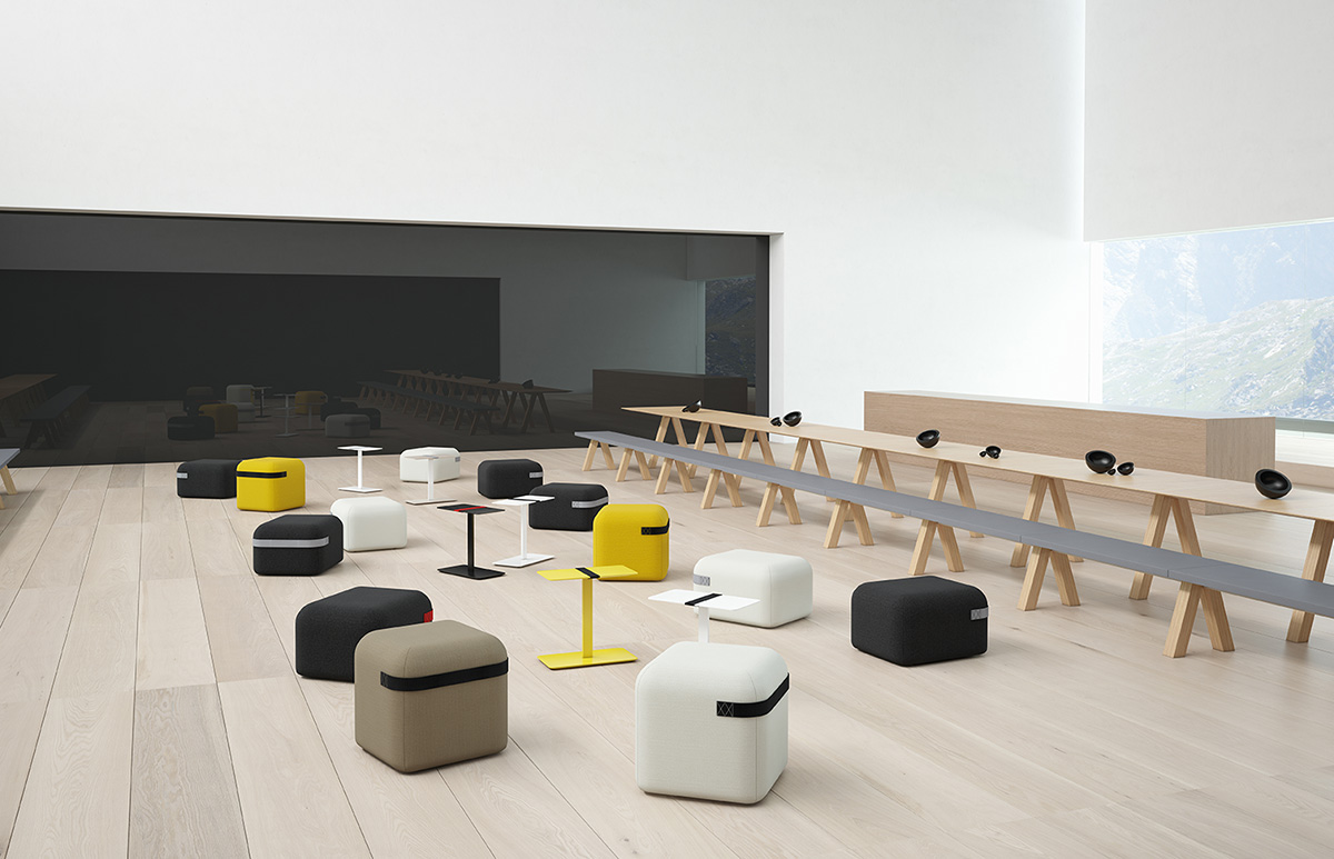 007160 Скамейка Viccarbe Trestle - Вид №2