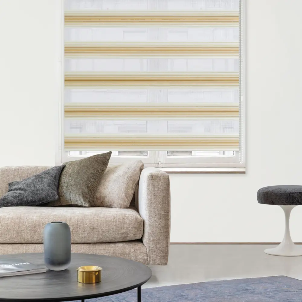 Штора рулонная день-ночь Palermo 200x250 см бежевая MIAMOZA Д/н Palermo STLM-2048517 - Вид №2