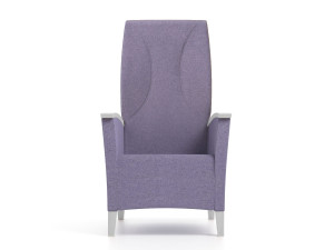 Тканевое кресло с подлокотниками