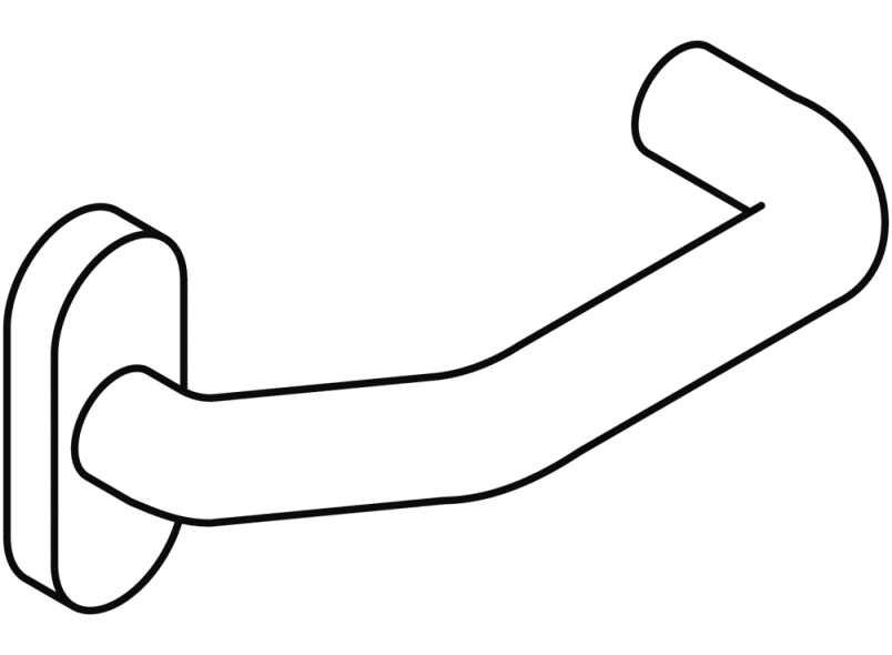 111XAH52.340 Дверная фурнитура противопожарной рамы модель 113x HEWI Beschläge für Außentüren  - Вид №2