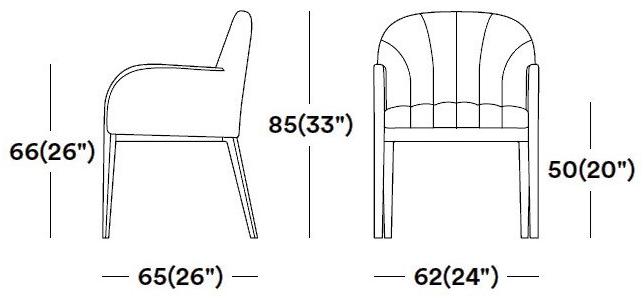 Tirolo Кожаное кресло с подлокотниками Parigi 038 po - Вид №3