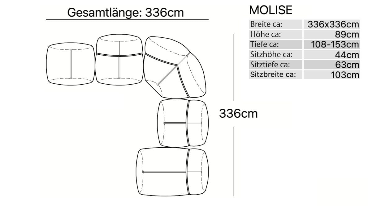 Кожаный угловой диван Sofanella Molise ARCH-00107738 - Вид №4