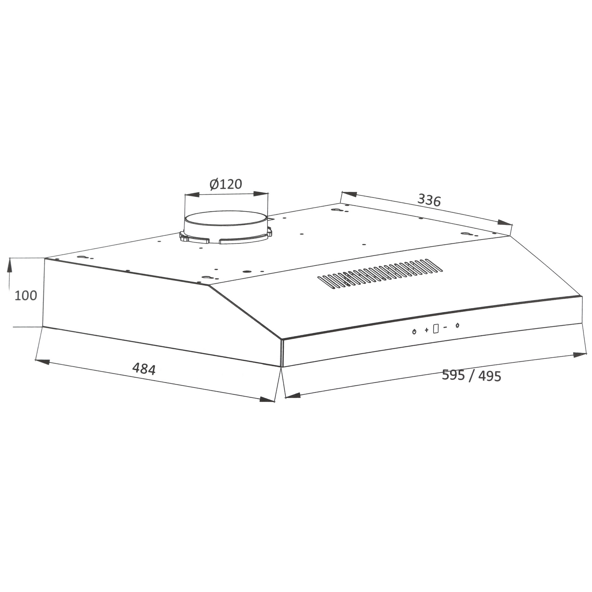 9161180 Вытяжка подвесная DEXP SH50-SV0 черный/черный STDN-0052994 - Вид №8