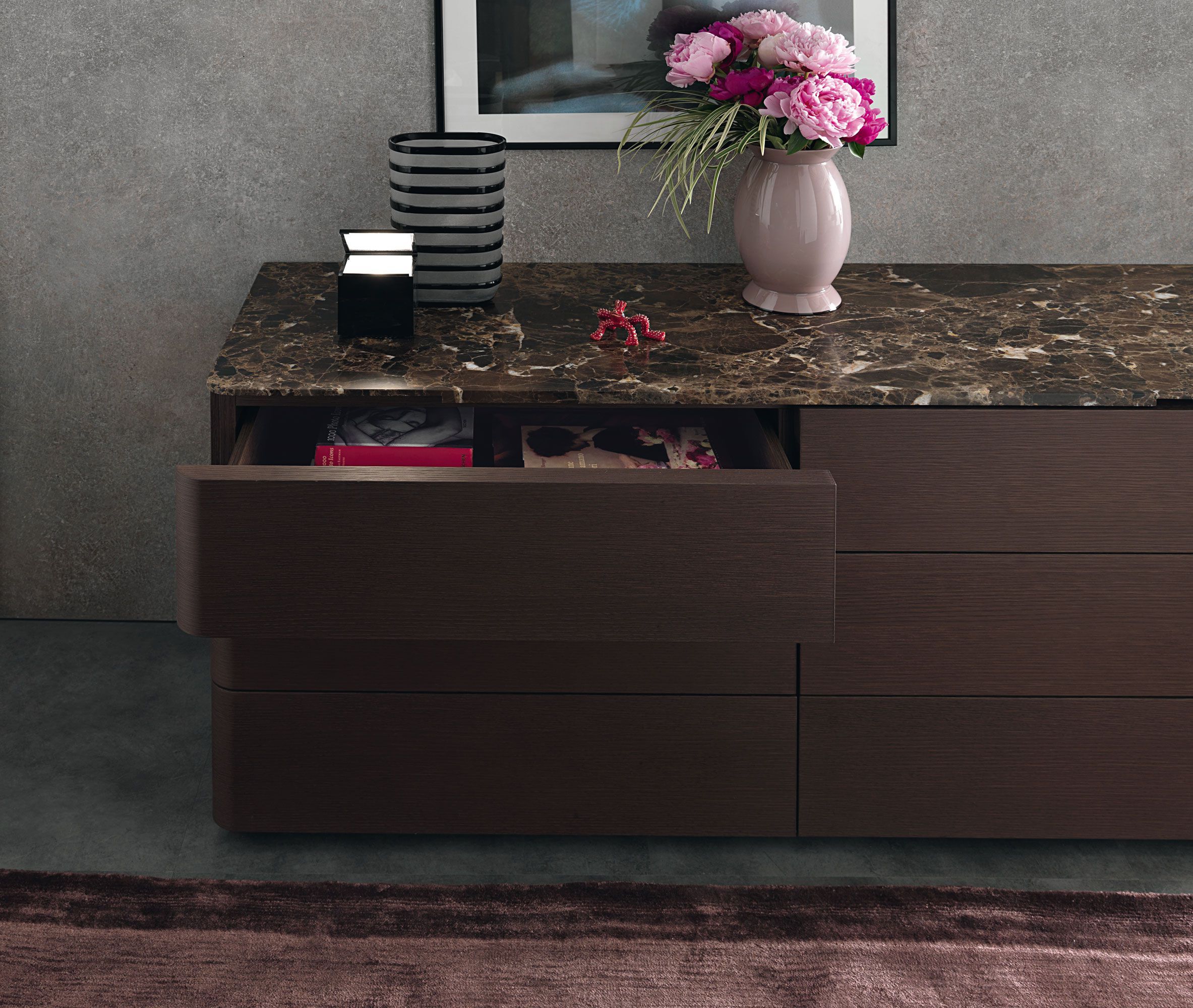 Деревянный комод с мраморной столешницей MisuraEmme LINDO ARCH-00051874 - Вид №1