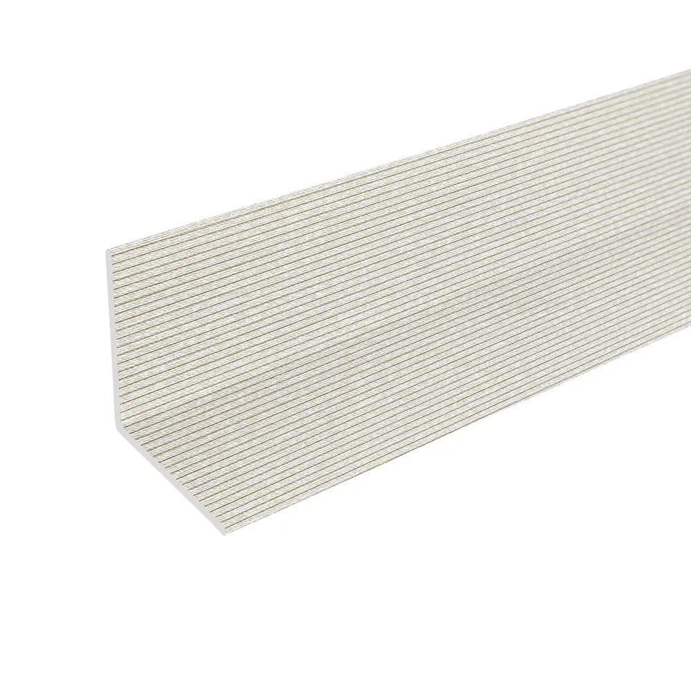 Угол ПВХ универсальный Лен 23x23x2700 мм бежевый DEKOR PANEL STLM-2176591 - Вид №1