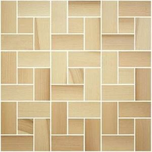 Мозаика и 3D панели из дерева Da Vinci Мозаика Ritmo Select 068 Ясень Селект (Гладкая) 324х324 мм.