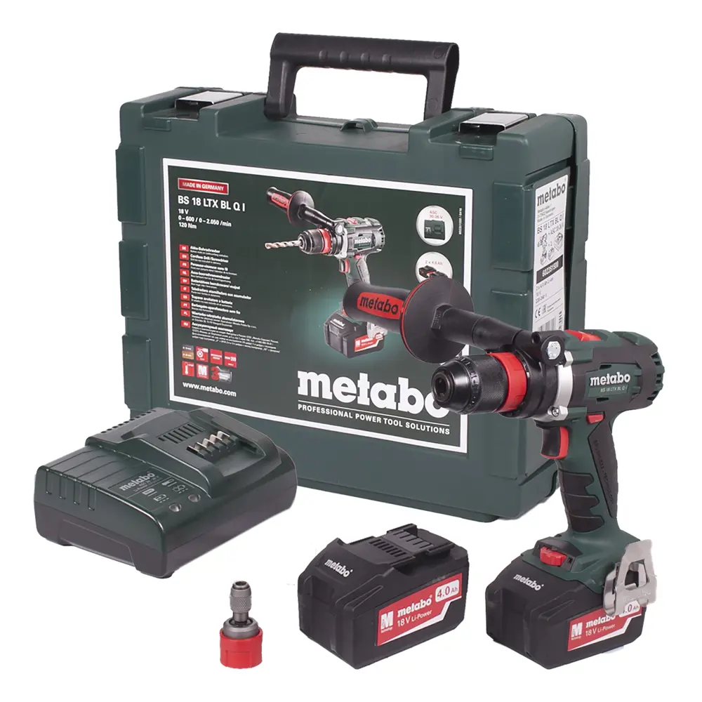 Шуруповерт Metabo BS 18 LTX BL Q I, Li-ion 18 В, 4 Ач STLM-2003317 - Вид №3
