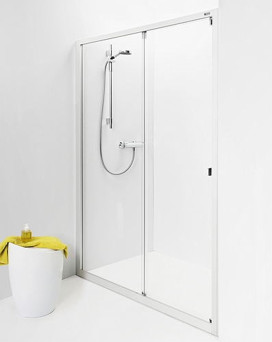 4981032175 Раздвижная дверь IDO Showerama 8-1, Матовый профиль / прозрачное стекло, 1750 мм  - Вид №1