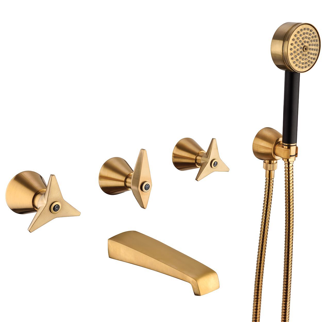 Настенный смеситель для ванны с ручным душем Mamoli Gio Ponti ARCH-00027917 - Вид №2