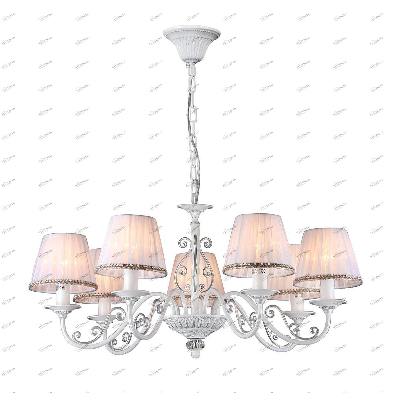 Подвесная люстра Freya Sunrise FR2290PL-07W FREYA ДИЗАЙНЕРСКИЕ, SUNRISE 312783 Белый 