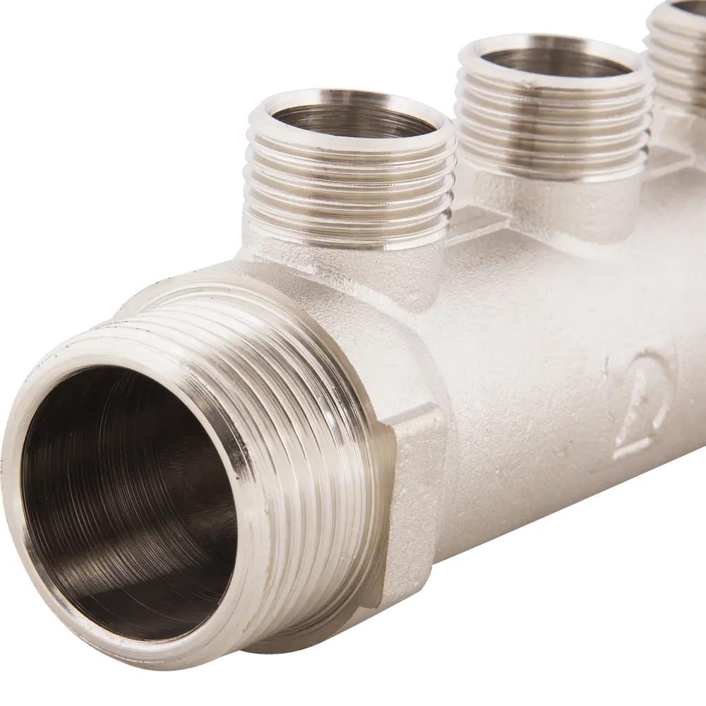 Коллектор с наружной резьбой Valtec на 4 выхода 1"x1/2" VTc.500.N.0604 10527009 STLM-2105402  - Вид №2