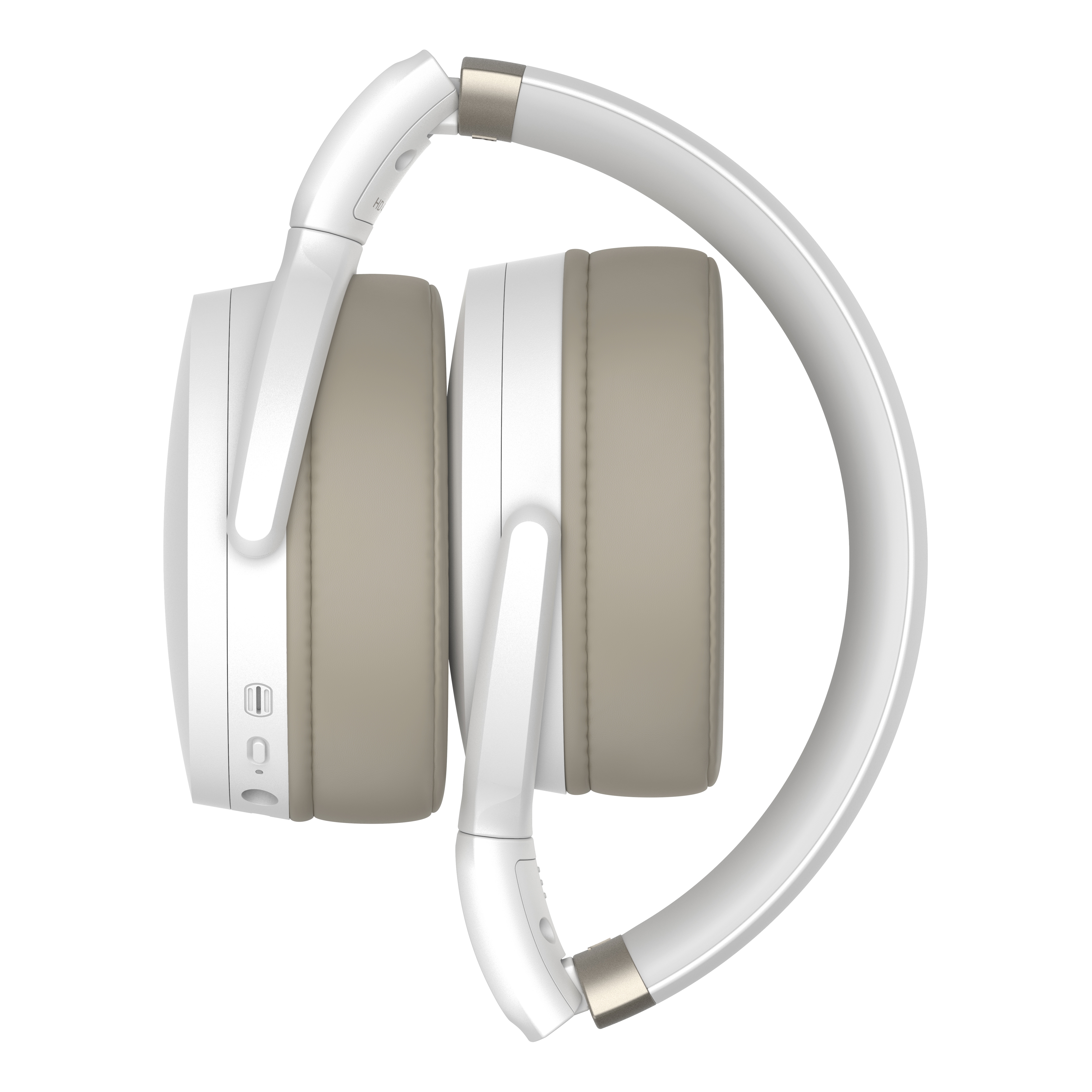 HD 450BT WHITE Наушники беспроводные / bluetooth 5.0, накладные складные закрытые, активное шумоподавление, 18-22000гц, 108дб, микрофон, до 30 часов работы, аудиокедеки: sbc, aac, aptx™, aptx™ low latency, белые Sennheiser Santreyd  - Вид №3