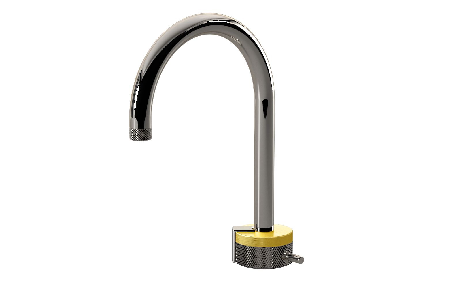 E-11502-R1BB-L2PC-PN Однорычажный прогрессивный смеситель для раковины - излив 16см GRAFF MOD+