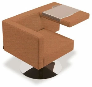 Offecct Вращающееся кресло из ткани с подлокотниками