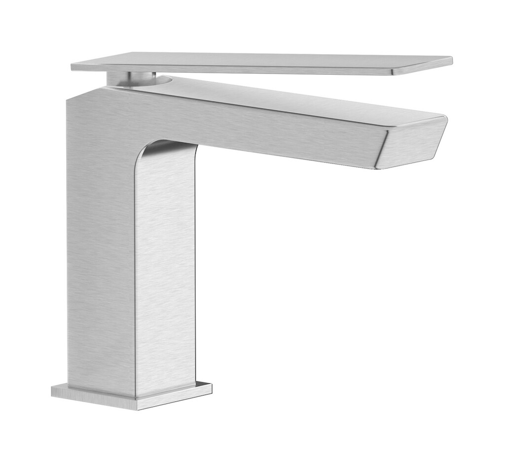 Смеситель для раковины на 1 отверстие в комплекте с донным клапаном WE ARE IB k3200ss Brushed Nickel K3