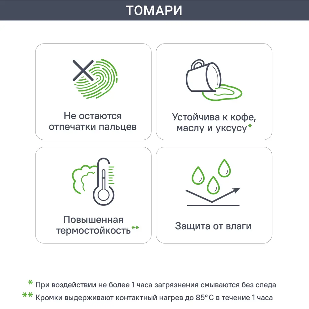 Фасад кухонный Delinia ID Томари голубой МДФ с ПВХ-пленкой 82011017 STLM-0017394 - Вид №2