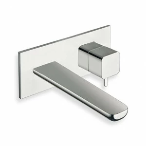 CRIKG256 Смеситель для раковины настенный REGULAR внешние части для CRICS200 (правая сторона) - CRICS201 (левая сторона) со сливом 1 "1/4 Up & Down и металлической пластиной Cristina Rubinetterie