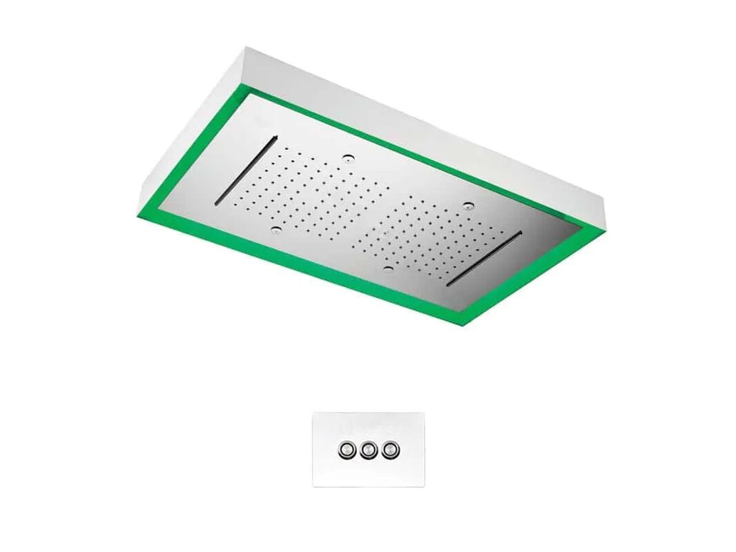 Светодиодная насадка для душа из нержавеющей стали с 3 струями GUGLIELMI RUBINETTERIE Water Therapy ARCH-00112169