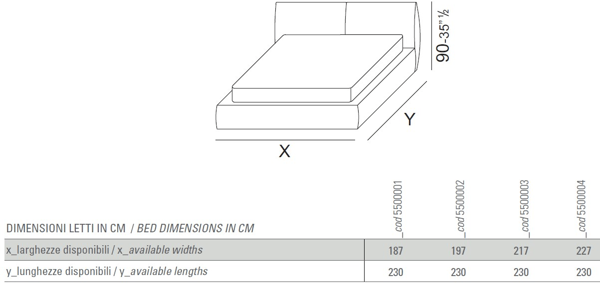 Vibieffe Кровать из ткани с высоким изголовьем sun-id-1467427 - Вид №4