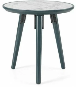 PRADDY Лакированный журнальный столик из каррарского мрамора Hyde Tr018