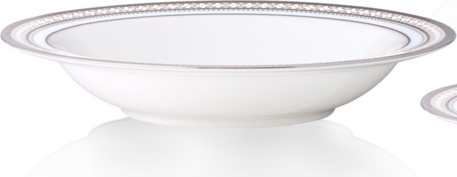 10665468 Noritake Набор из 6 чаш для десерта Noritake "Трефолио,платиновый кант" 15,7см Фарфор, Керамика 