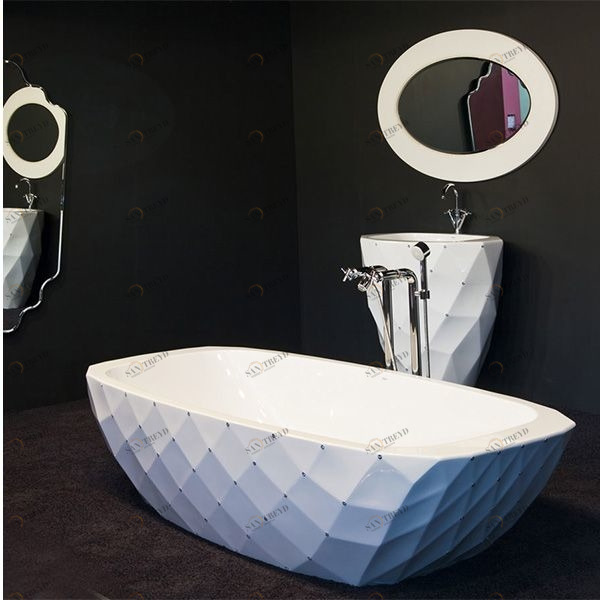 Ванна отдельностоящая Diamond MADE WITH STRASS White Aquamass MADEWITHSTRASSWHITE