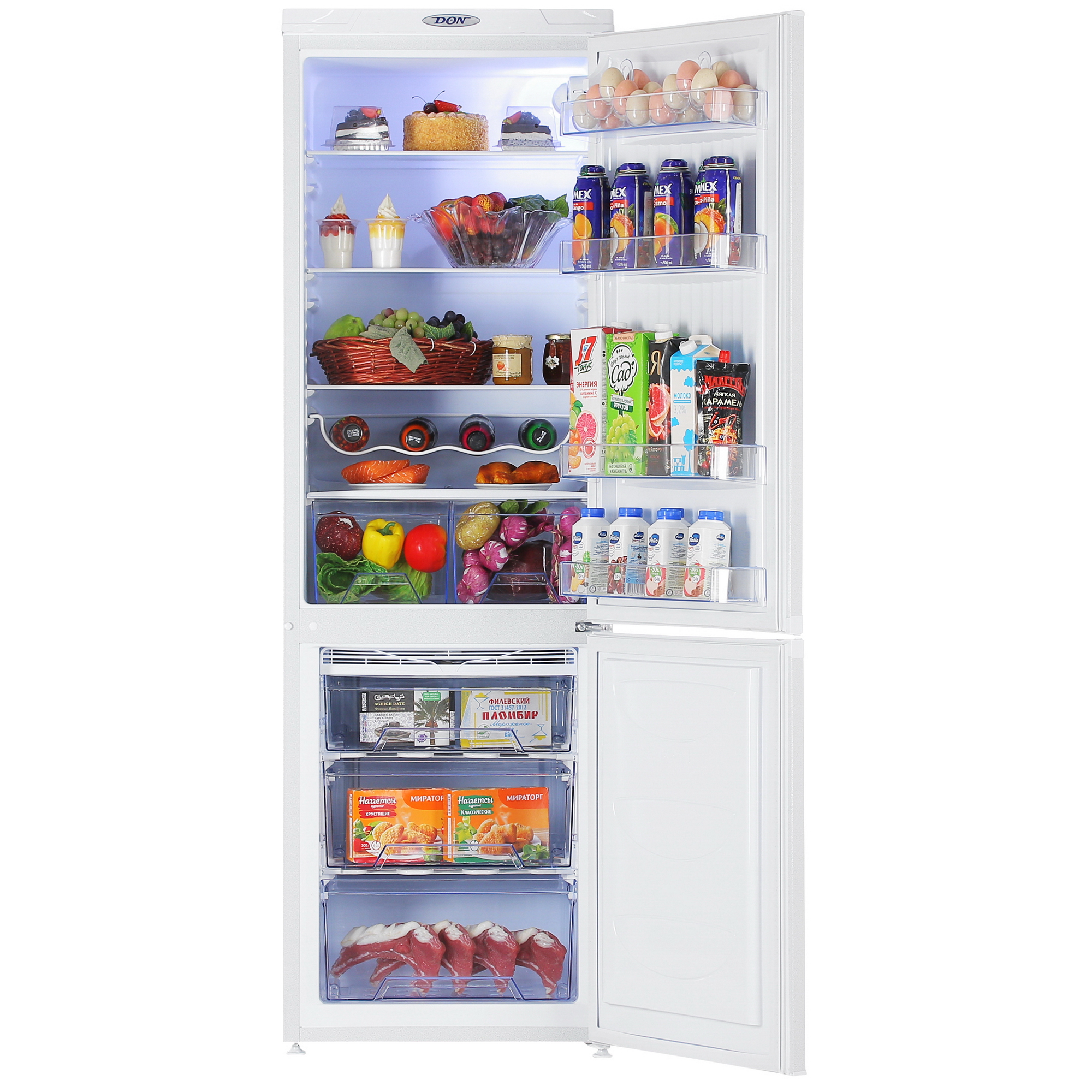 1135179 Холодильник с морозильником   DON R-291 K серебристый STDN-0021276 - Вид №5