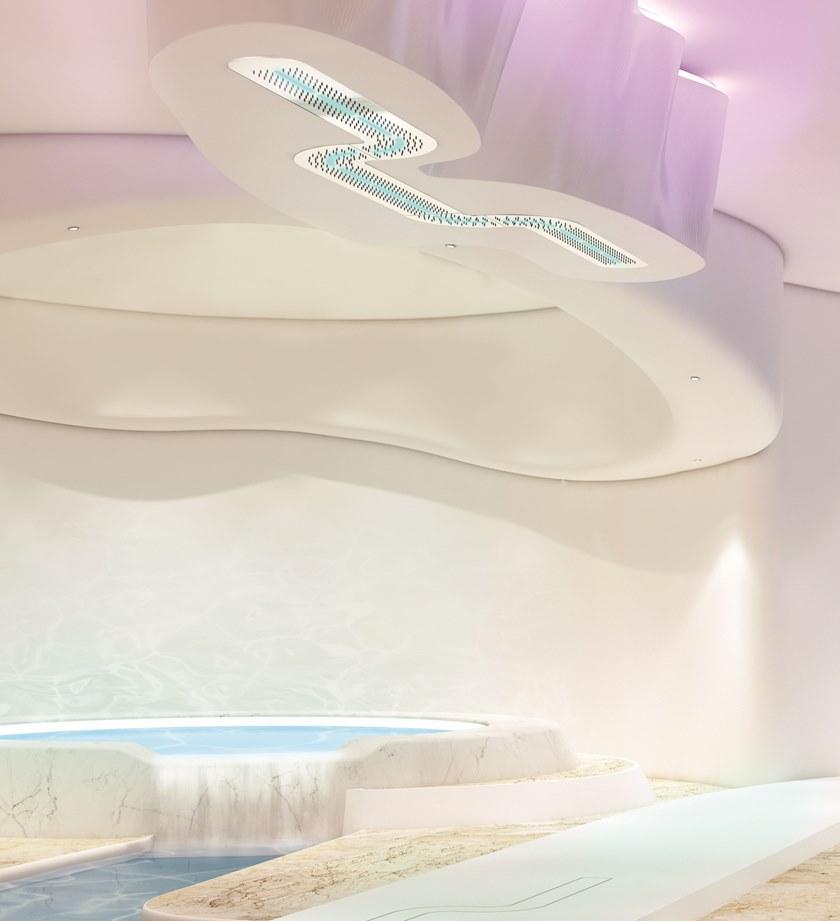 Ama Luxury Shower Потолочная лейка для душа из нержавеющей стали с хромотерапией sun-id-1395217 - Вид №1