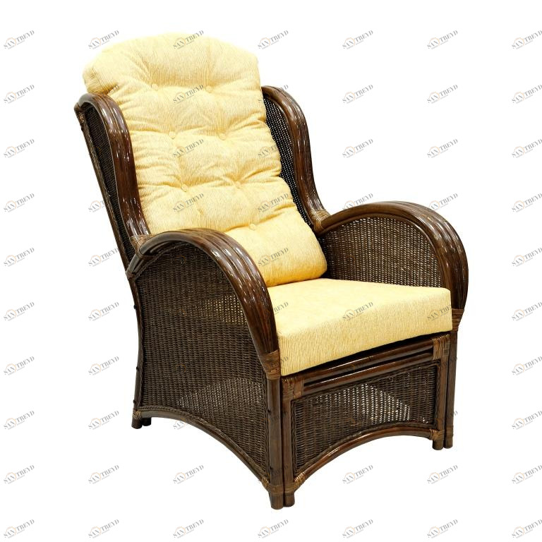 Кресло для отдыха Wing ЭКО ДИЗАЙН CLASSIC RATTAN 129543 Бежевый;коричневый 