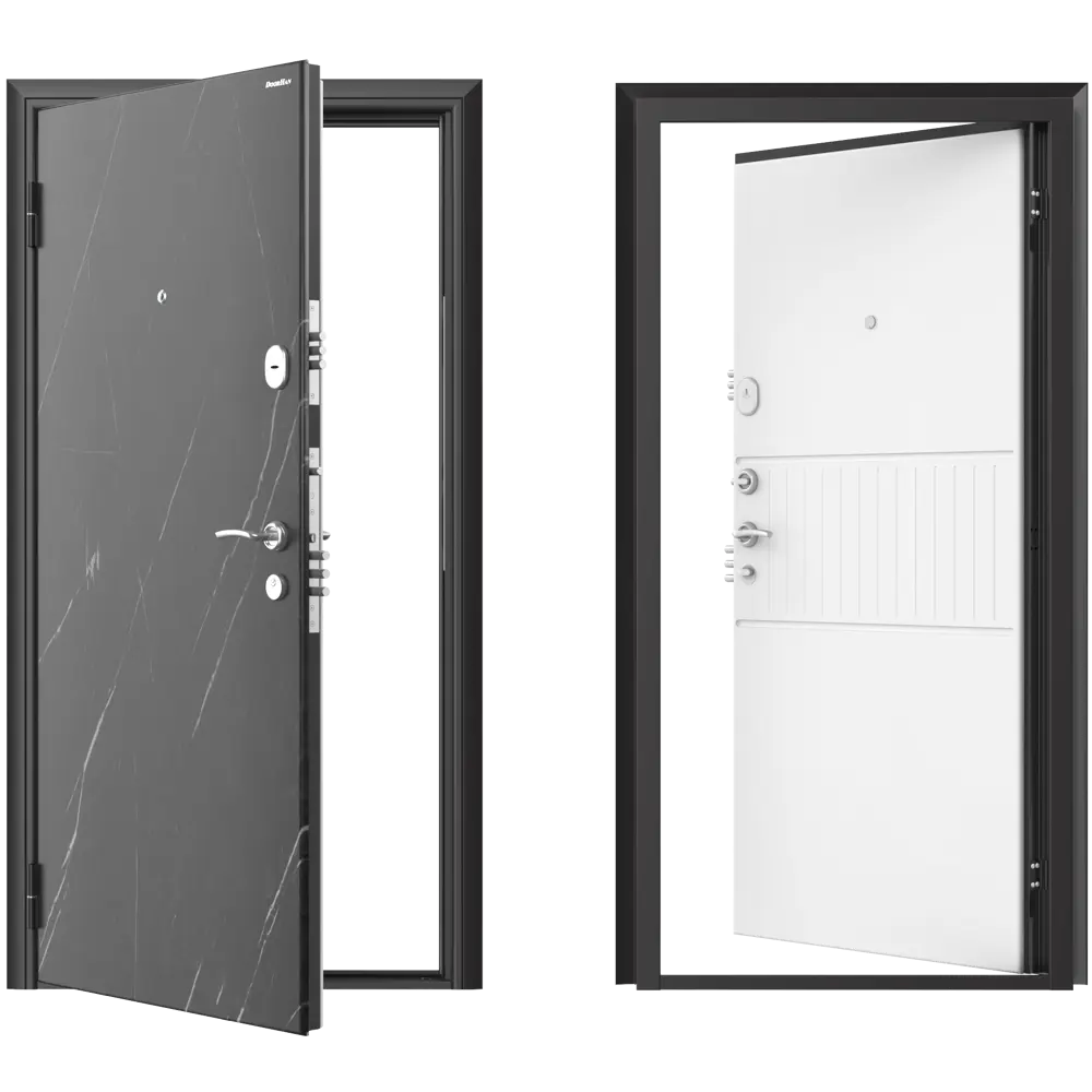 Дверь входная металлическая Премиум New 98x205 см левая силк милк DOORHAN STLM-2028516 - Вид №1