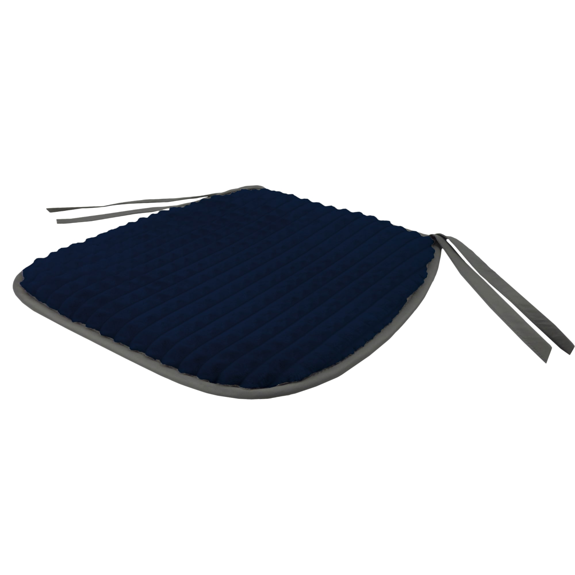 82234009 Галета для стула «Плюш» 38х40 см, плюш, цвет тёмно-синий Santreyd  - Вид №1