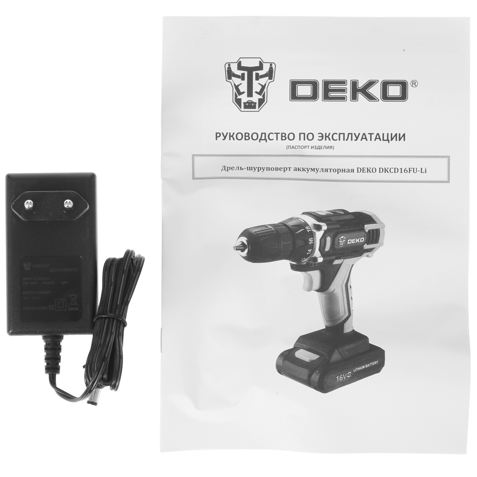 Дрель-шуруповерт DEKO DKCD16FU-Li 063-4099 5304359 STDN-0114116 - Вид №8