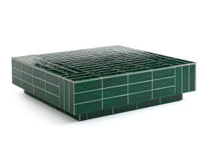 Керамический квадратный садовый журнальный столик