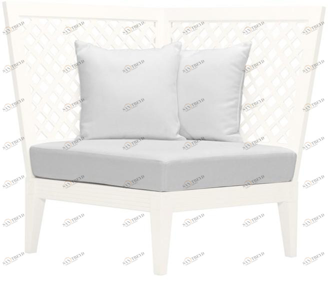 JANUS et Cie Угловой модуль из алюминия для модульного дивана Quadratl sun-id-1361338