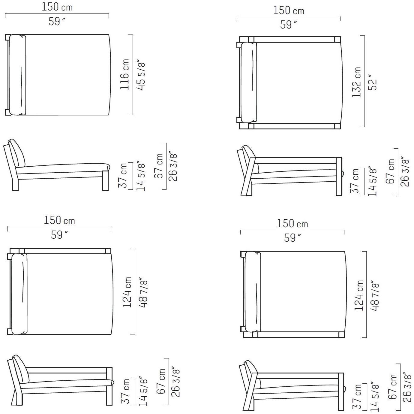 Piet Boon Садовый диван из ткани Lars outdoor Pbc11.41.01/02/03/04 - Вид №3