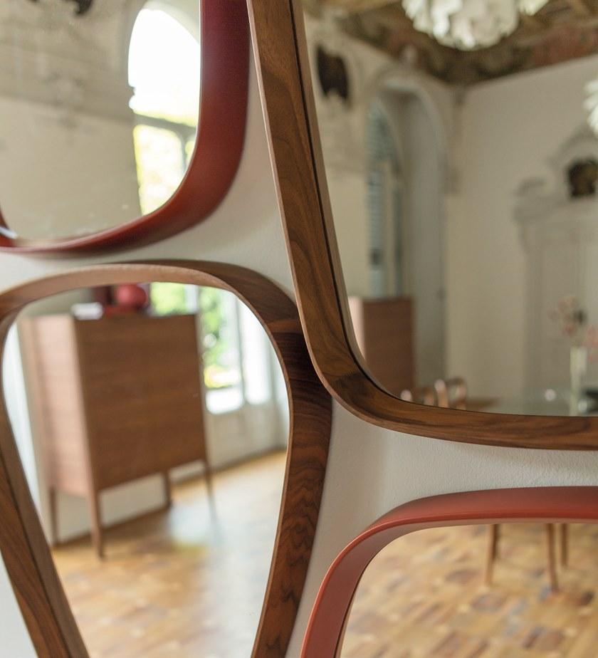 Porada Зеркало настенное квадратное в ореховой раме Iron sun-id-1412527 - Вид №4