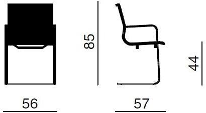 Quadrifoglio Консольный стул с подлокотниками Diva sun-id-1413205 - Вид №2