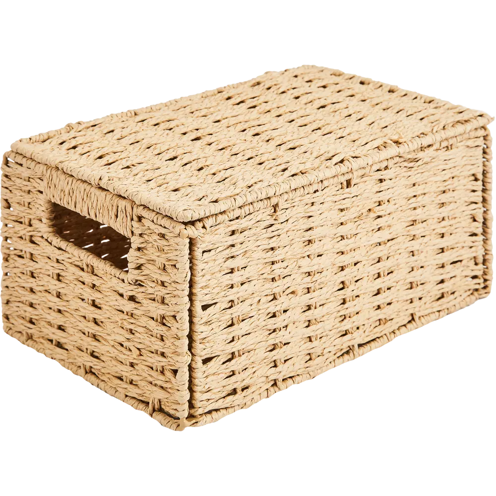 SPACEO Корзина для мелочей из бумажной веревки с металлическим каркасом 89344335 Kub STLM-1081174