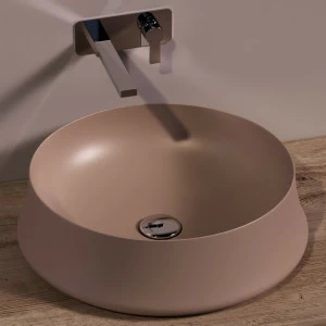 SH01MOKAMATT Накладная раковина на столешницу  круглая Simas Sharp