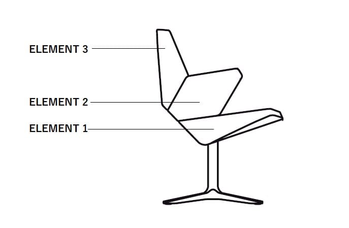 Мягкий стул с подлокотниками prostoria Trifidae ARCH-00112121 - Вид №6