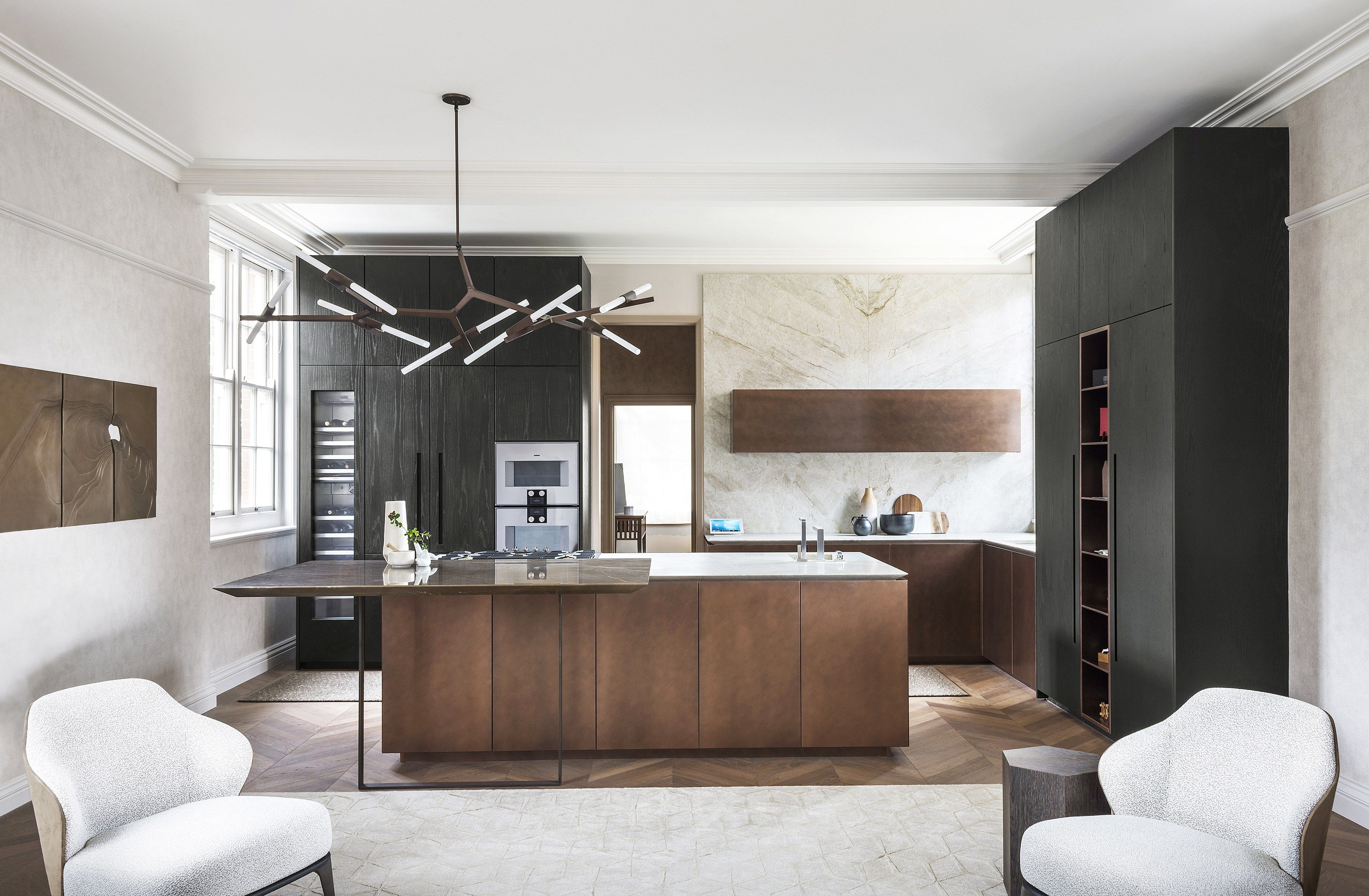 Кухня на заказ с островом без ручек TM Italia Cucine T30 / D90 ARCH-00118530 - Вид №1