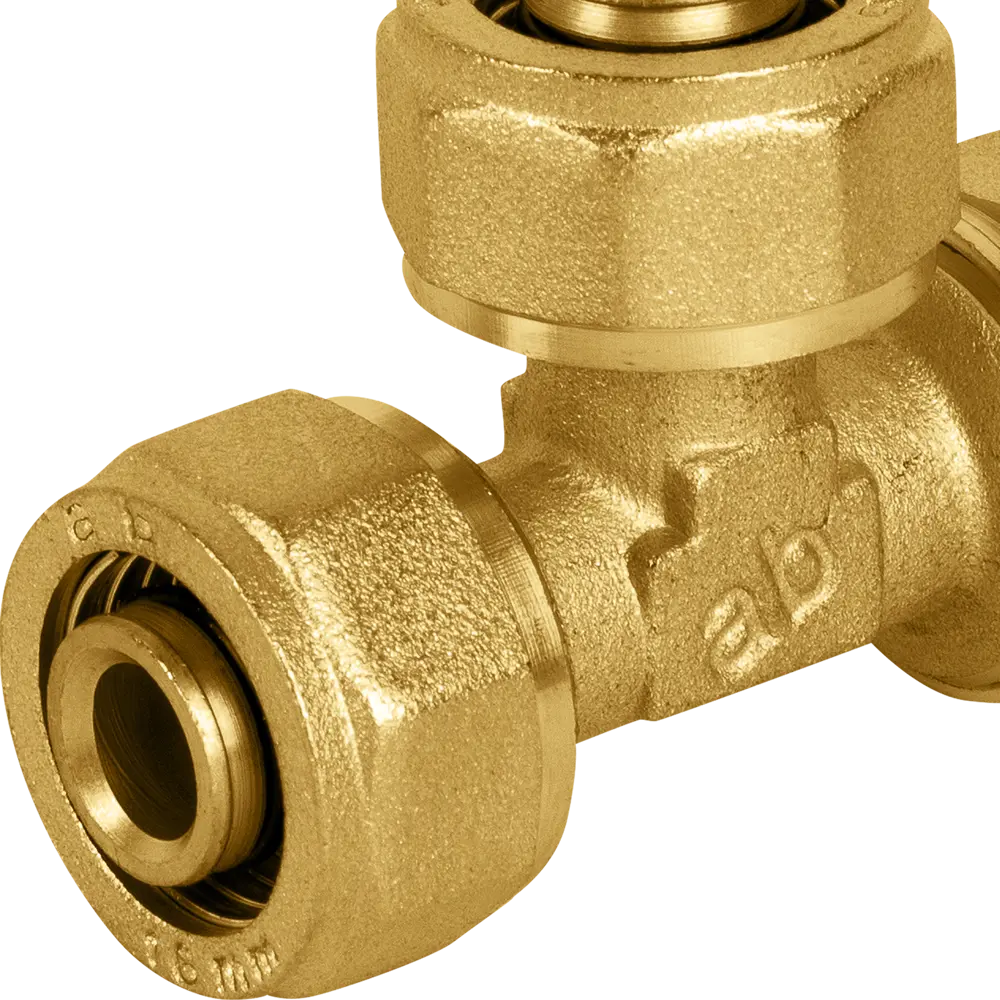 Тройник AQUABEAM 16 мм для трубопроводов из сшитого полиэтилена 82275219 STLM-0023764 - Вид №1