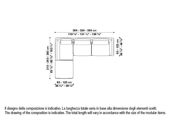Угловой диван из ткани B&B Italia Ричард ARCH-00040927 - Вид №101